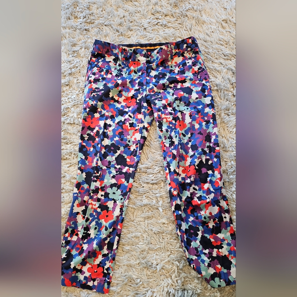 Tory Burch Floral Pants Size 28 | Elegant Designer Trousers | Like New - Picture 4 of 4